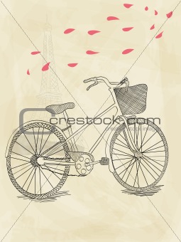 Hand drawn bicycle