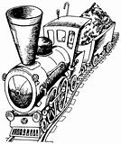 Heavy railroad engine