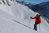 Ski winter ascent