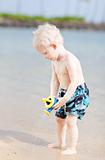 toddler on a beach
