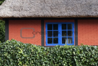 Part of thatched cottage