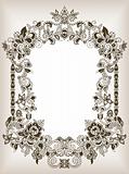 Abstract Floral Frame