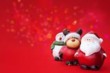 Santa, Rudolph and Snowman