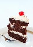 Slice of Black Forest cake