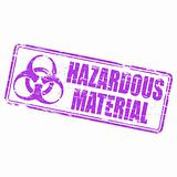 Hazardous Material rubber stamp