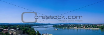 The Danube curve panorama