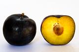Ripe plums - clipping path