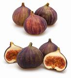 Figs on White Background
