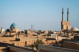 view of rooftops in yazd iran