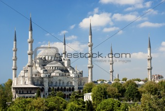 sultan ahmed mosque in istanbul turkey