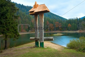 Autumn Synevir mountain lake