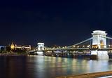 Budapest Chain Bridge night view