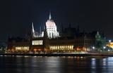 Budapest Parliament night view