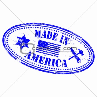 Made In America rubber stamp