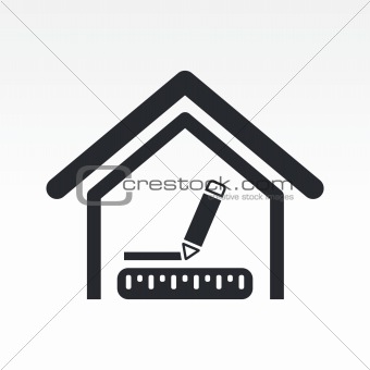 Vector illustration of house measures