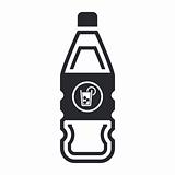 Vector illustration of drink bottle icon