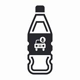 Vector illustration of car wash detergent bottle