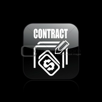 Vector illustration of contract icon
