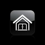 Vector illustration of house single icon