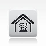 Vector illustration of cultivation house icon