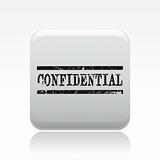 Vector illustration of "confidential" stamp icon