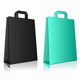 Vector illustration of colored bags