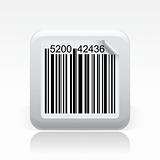 Vector illustration of barcode single icon