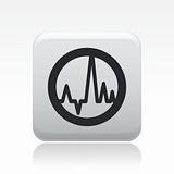 Vector illustration of icon isolated in a modern style, depicting the symbol "wave audio"