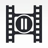 Vector illustration of modern icon depicting a pause button of a video player