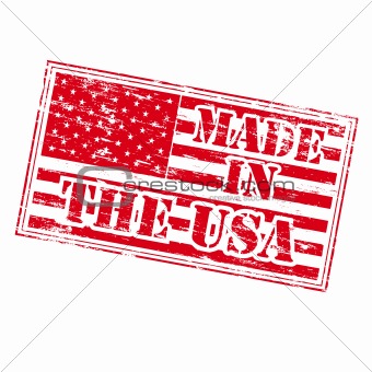 Made In The USA rubber stamp