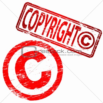 Copyright rubber stamps