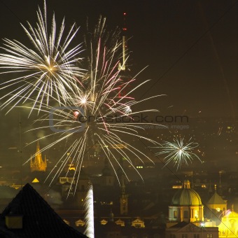 New Year's Eve in Prague, Czech Republic