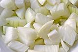 Pieces of white onions
