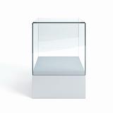 empty display case