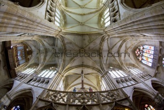 interior of basilica Notre-Dame-de-l´Eoine, L'Epine, Champagne, France