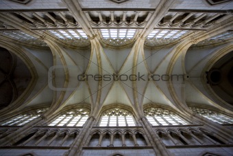 interior of basilica Notre-Dame-de-l´Eoine, L'Epine, Champagne, France