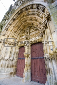 portal of basilica Notre-Dame-de-l´Eoine, L'Epine, Champagne, France