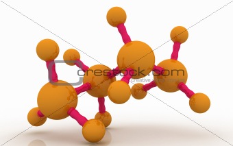 molecular model of butane