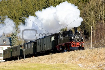steam train, Steinbach - Johstadt, Germany