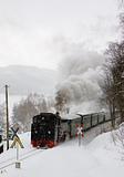 steam train, Oberwiesenthal - Cranzhal (Fichtelbergbahn), Germany
