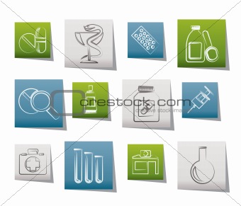 Pharmacy and Medical icons