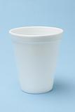 White Styrofoam cup 