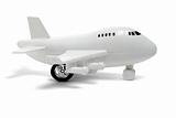 Plastic toy passenger jet plane 