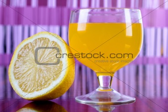 Lemon and cocktail
