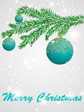 Christmas ball decorate card vector illustration