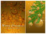 Christmas ball decorate card vector illustration