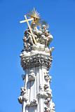 Holy trinity column in Budapest, Hungary