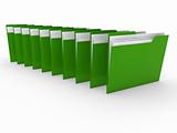 3d folder green 