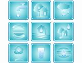 set of water icons