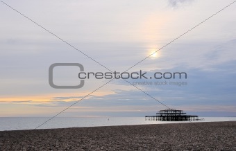 The West pier in Brighton